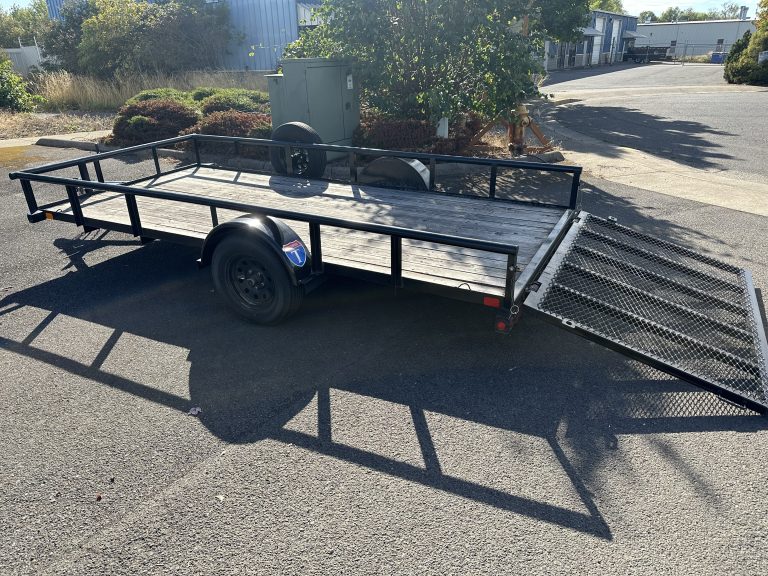Eugene Trailer Rentals 6'4" x 14' Utility Trailer